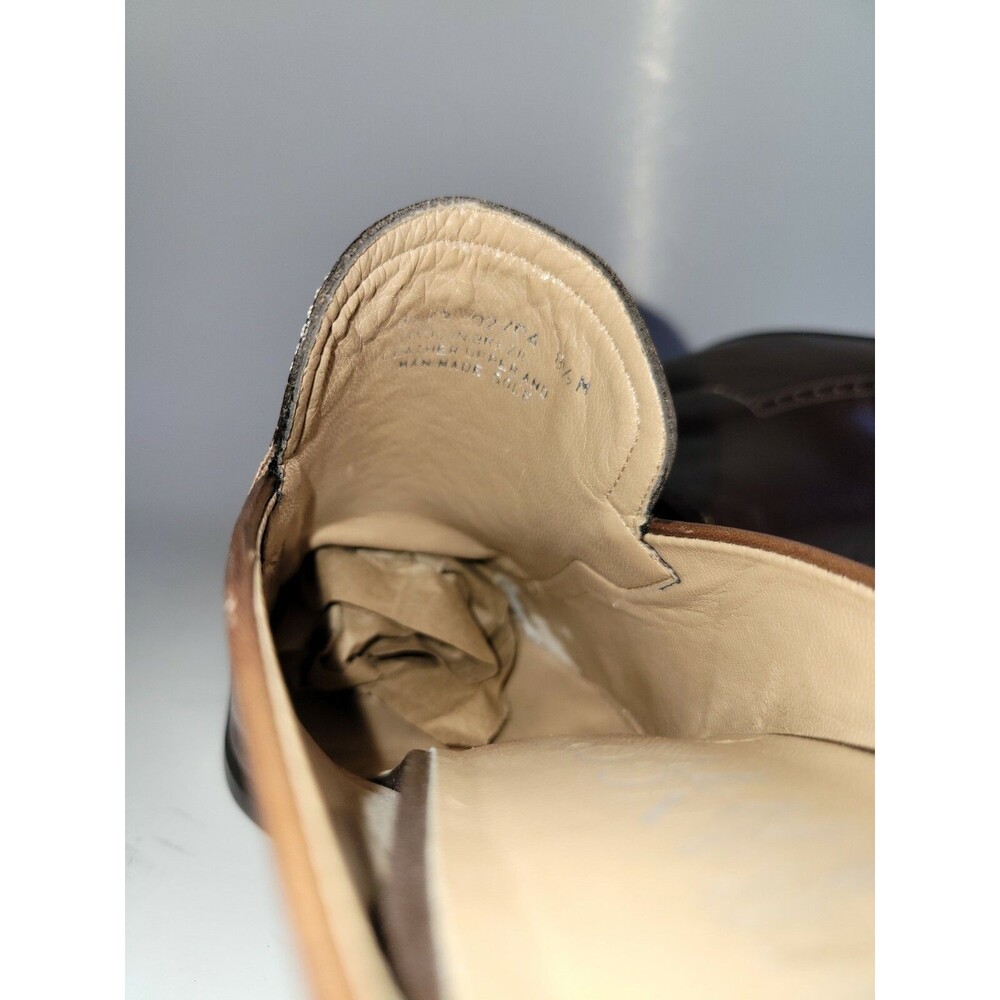 FRANCO SARTO NOVA Brown Leather Heeled Slides Loafer Clog Mules Shoe 8.5M - Picture 8 of 9